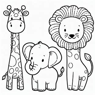 Animals for kids coloring