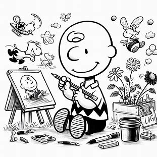 Charlie Brown painting